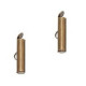 Slide end tubes 20mm - Antique bronze